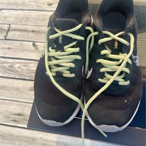 Nike Black Sneakers with Yellow Accents